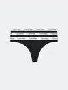 Calvin Klein Lot De 3 String En Coton In Ck Black