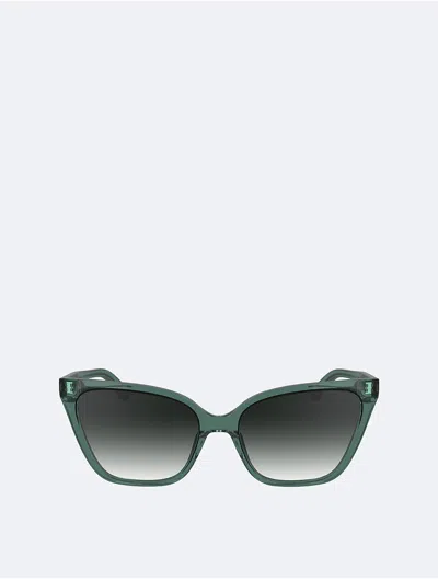 Calvin Klein Women's Cat Eye Sunglasses In Orange
