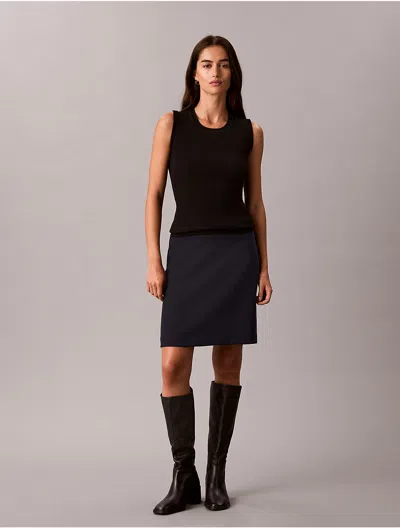 Calvin Klein Women's Cavalry Twill A-line Skirt In Multi