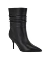 Calvin Klein Women's Cerine Stiletto Heel Dress Booties In Black Leather