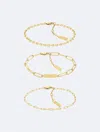 Calvin Klein Women's Chain Bracelet Gift Set In Gold