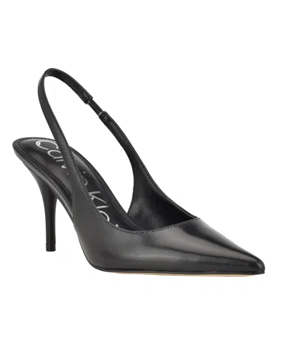 CALVIN KLEIN WOMEN'S CINOLA POINTY TOE SLINGBACK PUMPS