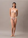 Calvin Klein Women's Ck Black Floral Lace Bikini In Morn