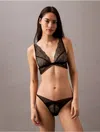 Calvin Klein Women's Ck Black Geo Lace Bikini