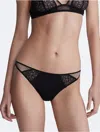 Calvin Klein Women's Ck Black Graphic Lace Bikini In Black