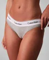 Calvin Klein Women's Ck Icon Cotton Modal Bikini Underwear Qf8520 In Gray