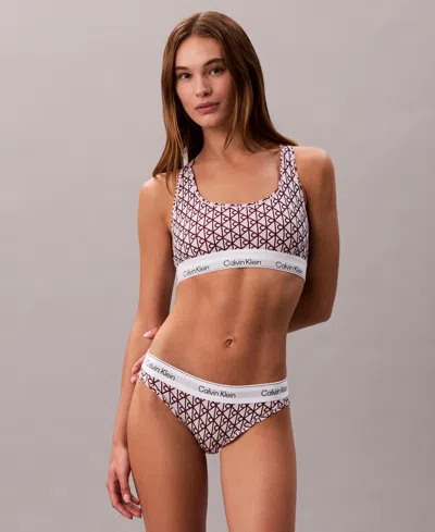 Calvin Klein Women's Ck Icon Cotton Modal Bikini Underwear Qf8520 In Multi