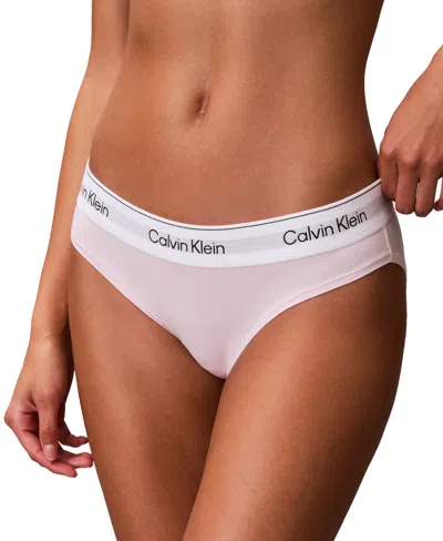 Calvin Klein Women's Ck Icon Cotton Modal Bikini Underwear Qf8520 In Pink