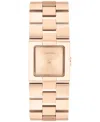 Calvin Klein Women's Ck Meridian Rose Gold Tone Stainless Steel Bracelet Watch, 22mm In Rose Gold Tone