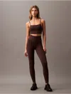 Calvin Klein Women's Ck Sport Seamless Print Leggings In Raisin