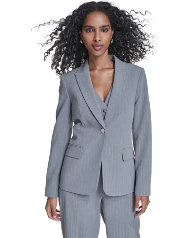 CALVIN KLEIN WOMEN'S CLASSIC BUTTONED BLAZER