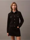 Calvin Klein Women's Classic Denim Trucker Jacket In Ink