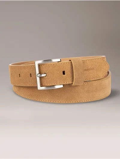 Calvin Klein Women's Classic Harness Buckle Belt In Brown