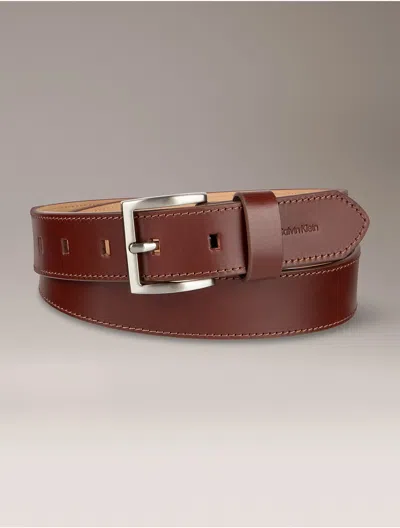 Calvin Klein Women's Classic Harness Buckle Belt In Brown