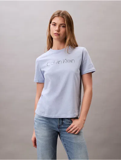 Calvin Klein Women's Classic Logo Tee In Kentucky Blue