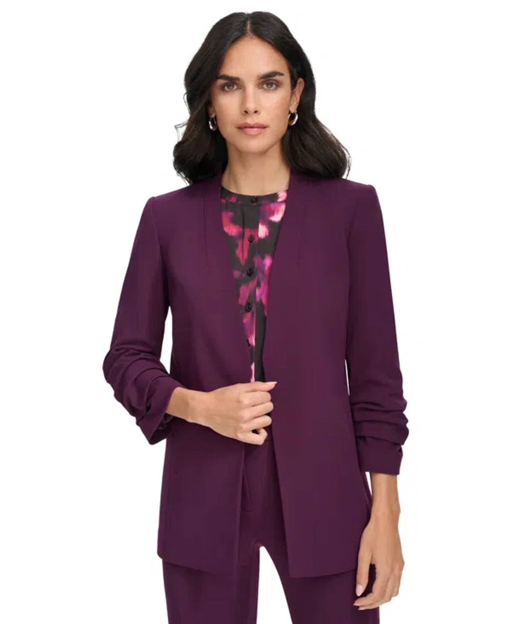 Calvin klein aubergine jacket sale