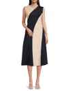 Calvin Klein Women's Colorblocked A-line Midi-dress In Multi