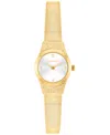 Calvin Klein Women's Contemporary Gold Tone Stainless Steel Mesh Bracelet Watch, 18mm In Gold