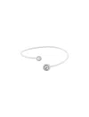 Calvin Klein Women's Contoured Bangle In Silver