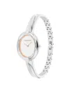 Calvin Klein Women's Contoured Bezel Watch In Silver