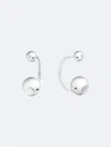 Calvin Klein Women's Contoured Bubbles Earrings In Silver
