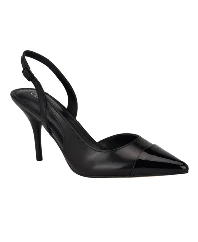 Calvin Klein Women's Corinny Pointy Toe Dress Slingbacks In Black