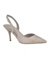 Calvin Klein Women's Corinny Pointy Cap Toe Dress Slingbacks In Taupe