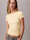Calvin Klein Women's Cotton Contour Rib T-shirt