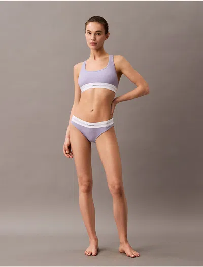 Calvin Klein Women's Cotton Modal Stretch Rib Bikini
