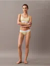 Calvin Klein Women's Cotton Modal Stretch Rib Bikini In Garden Glade