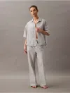 Calvin Klein Women's Cotton Poplin Logo Waistband Pants
