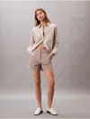 Calvin Klein Women's Cotton Sateen Short In Brown