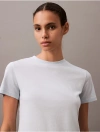 Calvin Klein Women's Cotton Silk Tee In Ice Water