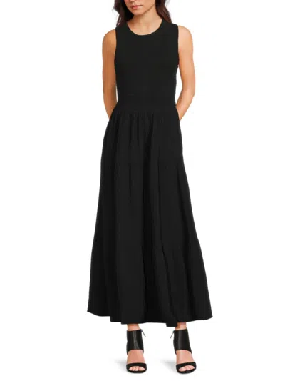 Calvin Klein Women's Cotton Smocked Maxi Dress