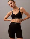 Calvin Klein Women's Cotton Stretch Rib Bike Shorts In Black