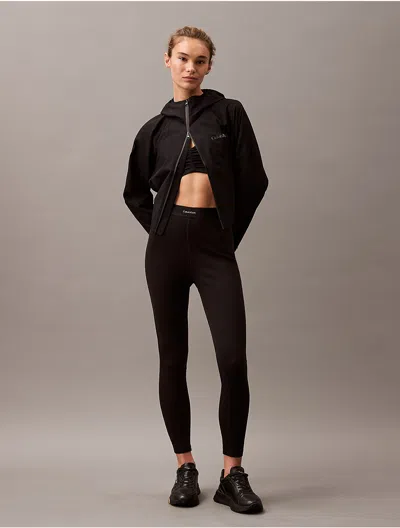 Calvin Klein Women's Cotton Stretch Rib Leggings In Black