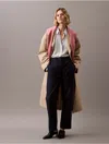 Calvin Klein Women's Cotton Stretch Straight Fit Chino Pants