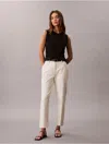 Calvin Klein Women's Cotton Stretch Straight Fit Chino Pants