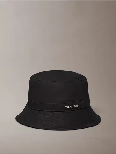 Calvin Klein Women's Cotton Twill Bucket Hat In Black