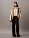 Calvin Klein Women's Crepe Wide Leg Trousers