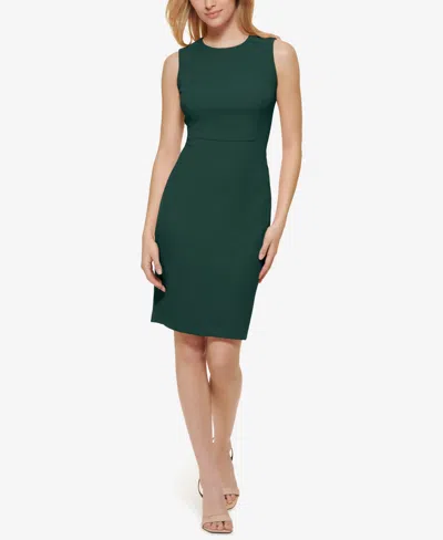 Calvin Klein Women's Crewneck Sleeveless Sheath Dress