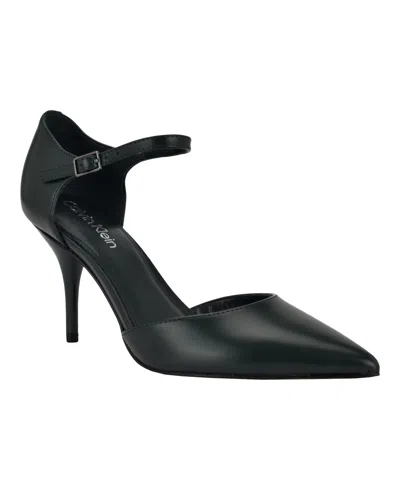 Calvin Klein Women's Crimza Pointy Toe Stiletto Heel Dress Pumps In Black