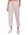 Calvin Klein Women's Cropped Drawstring-waist Pants