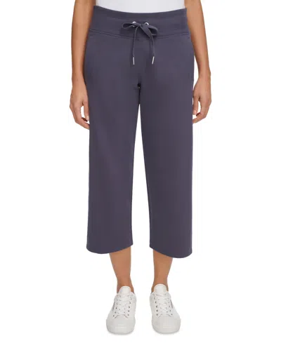 Calvin Klein Women's Cropped Drawstring-waist Pants In Orchid