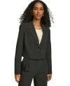 CALVIN KLEIN WOMEN'S CROPPED SINGLE-BUTTON BLAZER