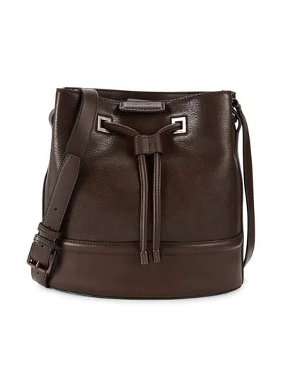 Calvin Klein Women's Crossbody Bucket Bag In Brown