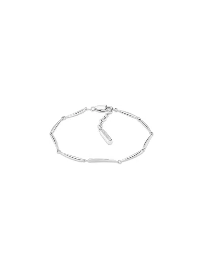 Calvin Klein Women's Curved Drop Bracelet In Silver