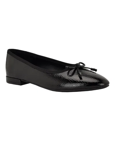 Calvin Klein Women's Cyrie Low Block Heel Ballet Flats In Black