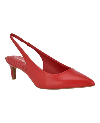 Calvin Klein Women's Dainty Slingback Kitten Heel Pumps
