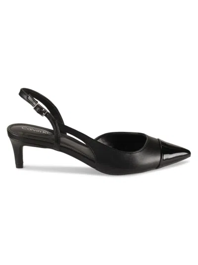 Calvin Klein Women's Dasta Point Toe Pumps In Black